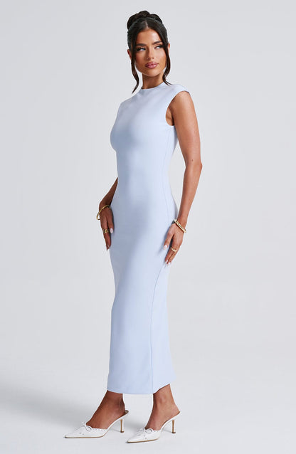 Robe mi-longue Moira - Bleu