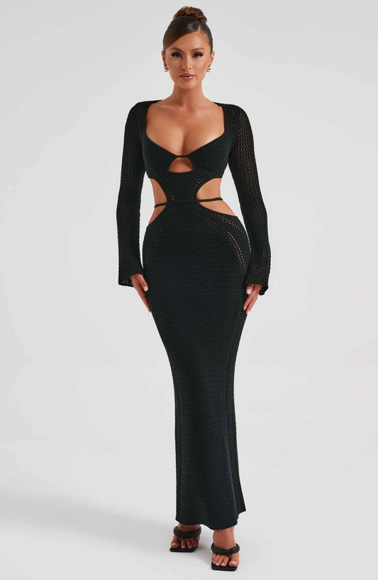 Nadine Maxi Dress - Black