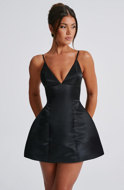 Nicole Mini Dress - Black