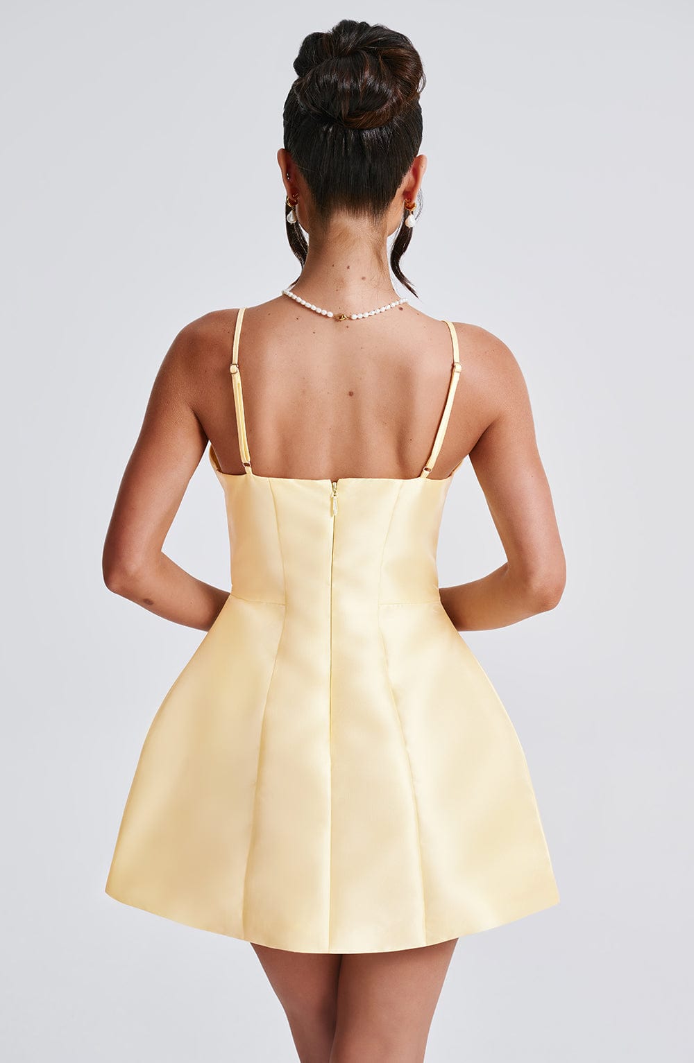 Robe courte Nicole - Citron