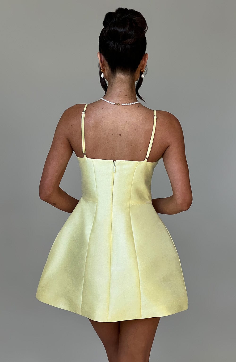 Robe courte Nicole - Citron