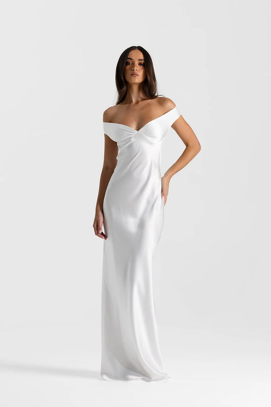 Ondine Robe Longue — Ivoire