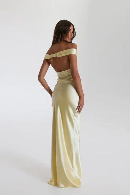 Ondine Robe Longue — Jaune