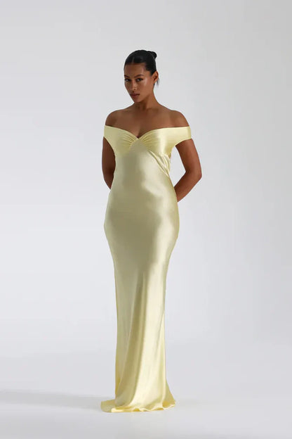 Ondine Robe Longue — Jaune