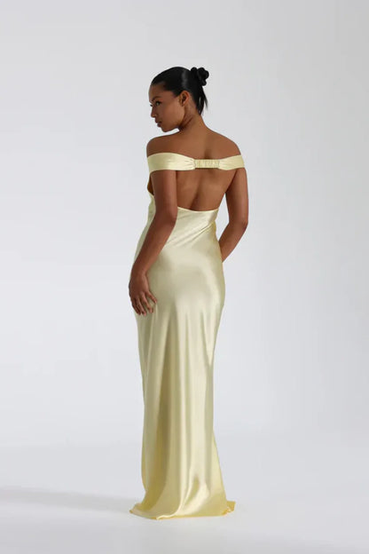 Ondine Robe Longue — Jaune