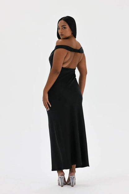 Ondine Robe Longue — Noir