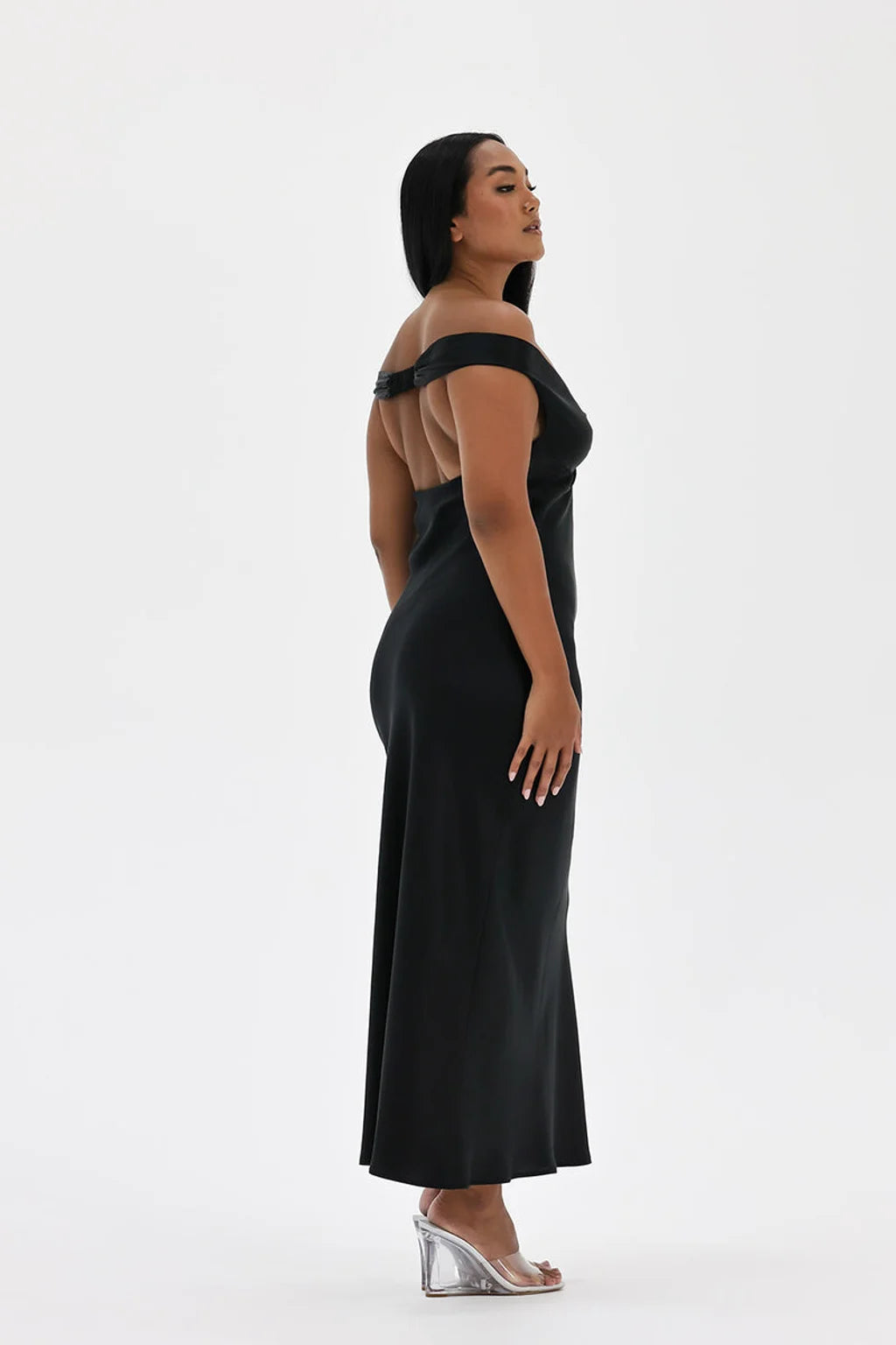 Ondine Robe Longue — Noir