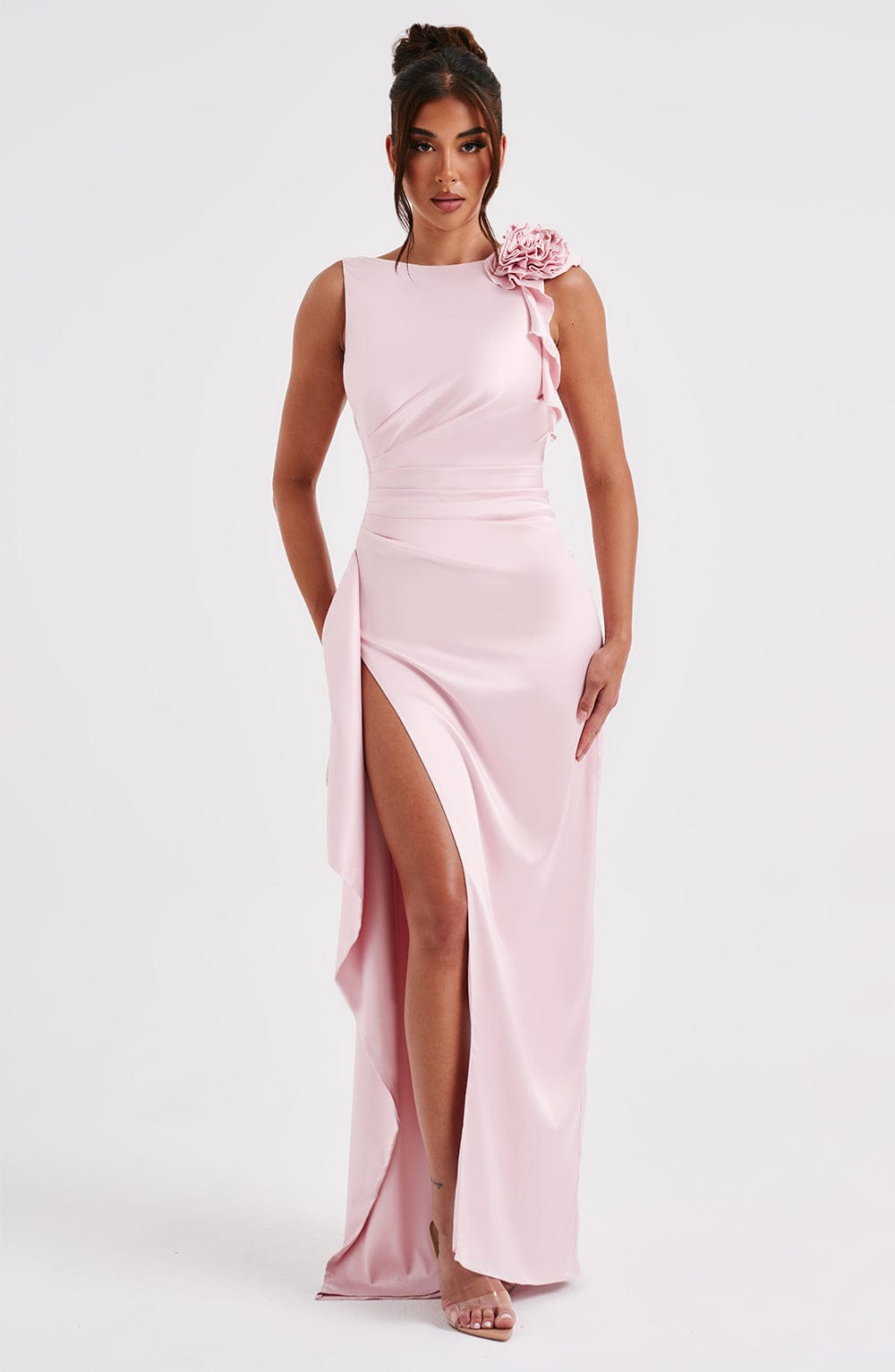 Robe longue Peggy - Blush