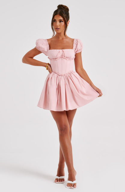 Robe courte Pénélope - Blush