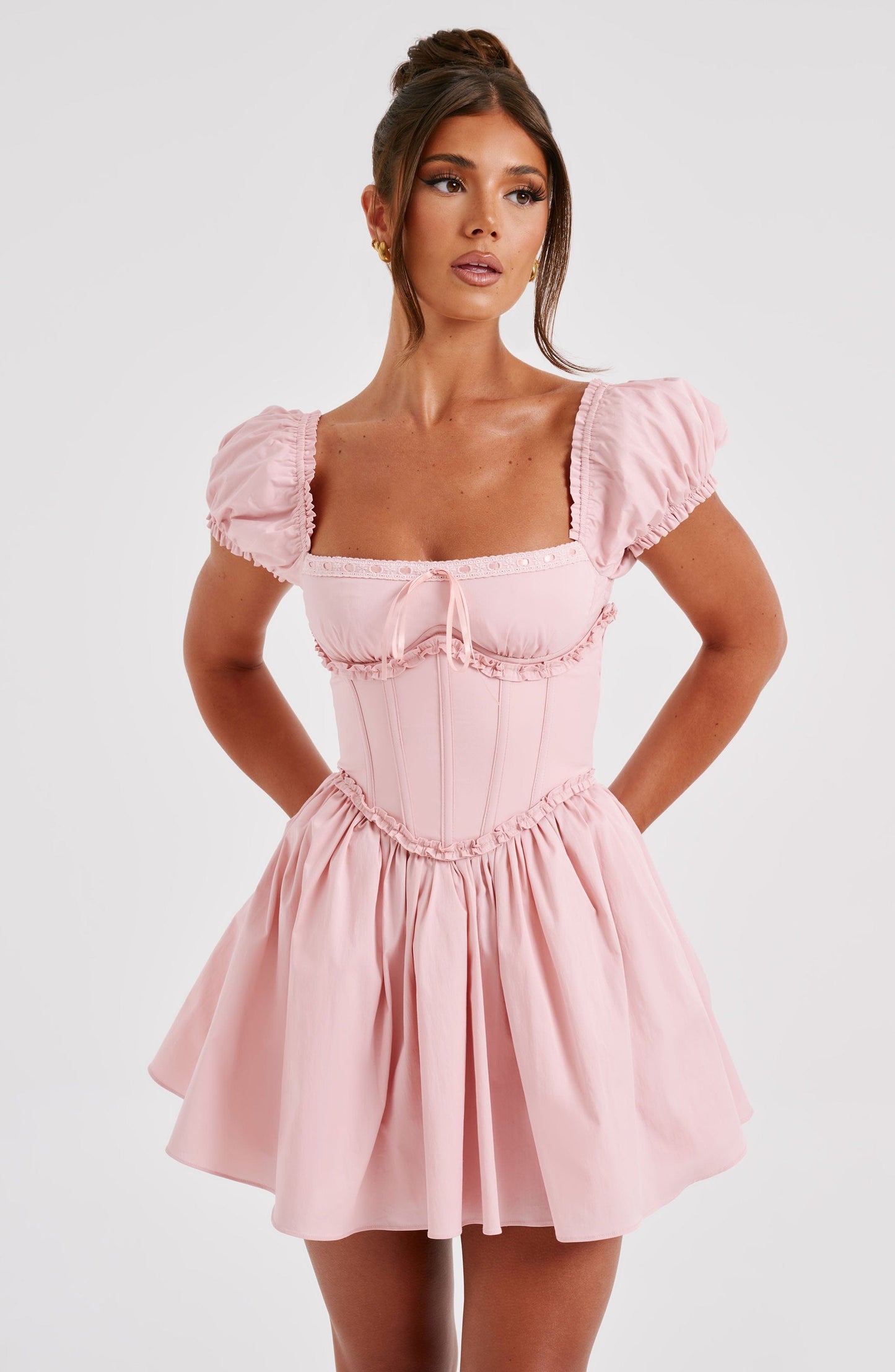 Robe courte Pénélope - Blush