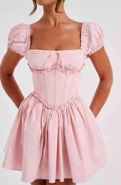 Robe courte Pénélope - Blush