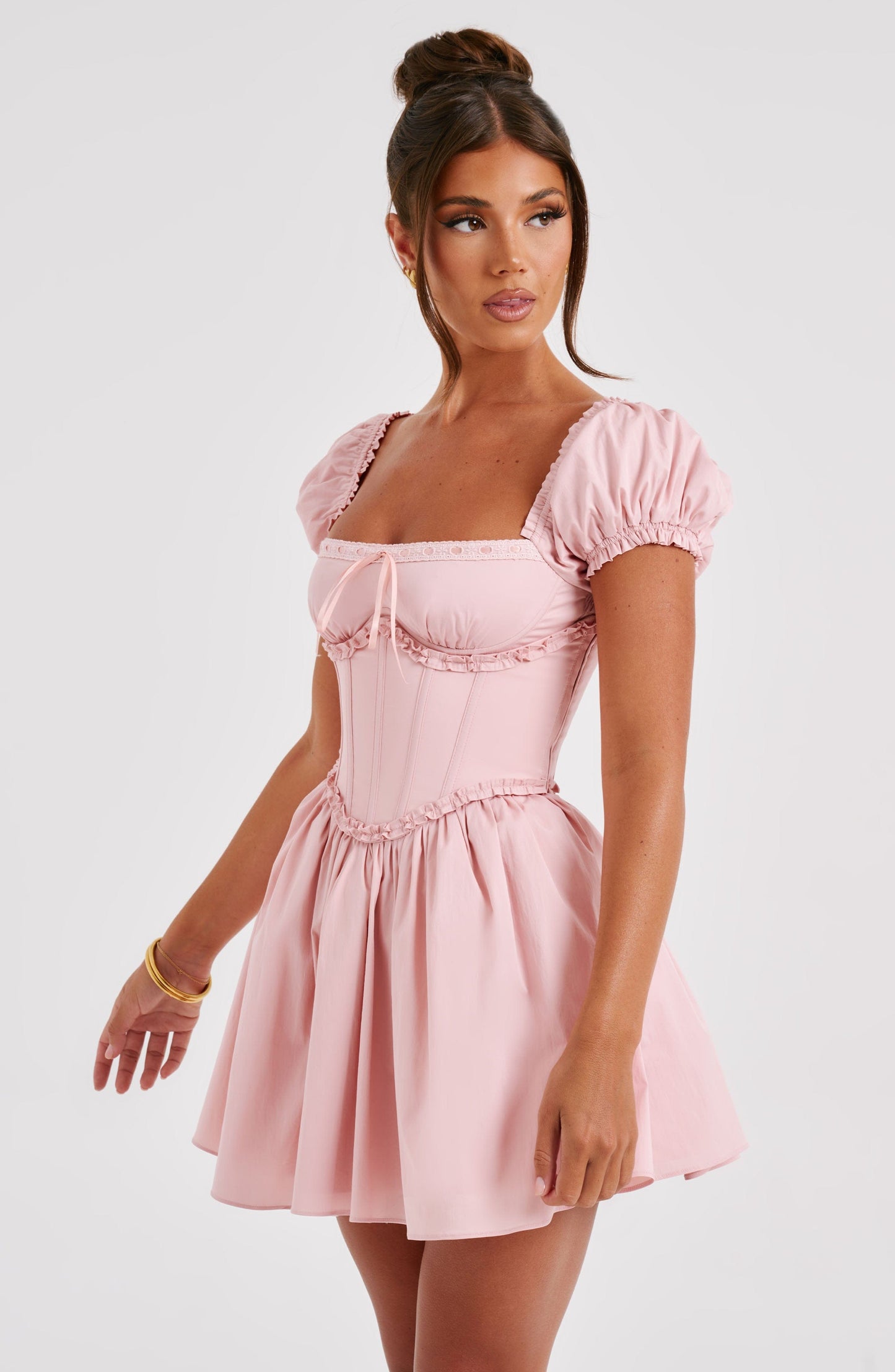 Robe courte Pénélope - Blush