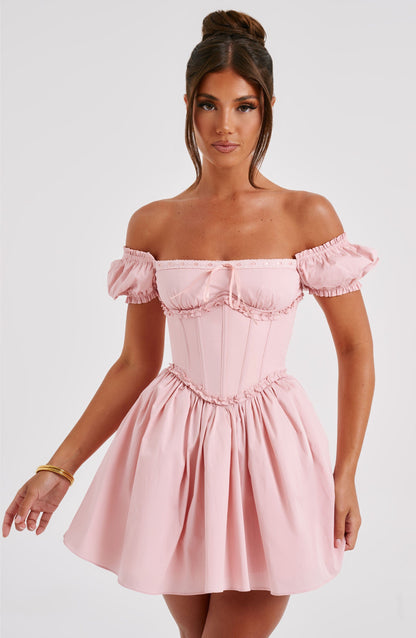 Robe courte Pénélope - Blush