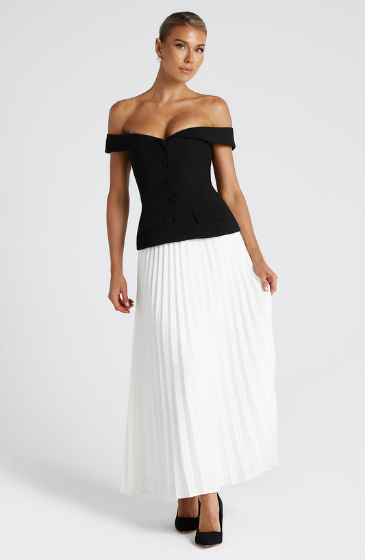 Penny Midi Skirt - Ivory