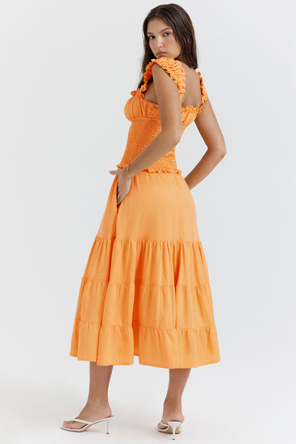 Garance Robe Mi-Longue Orange