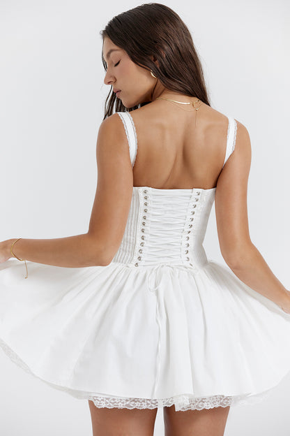 Juliette Robe Courte Blanc