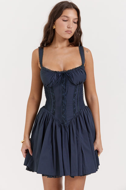 Juliette Robe Courte Marine