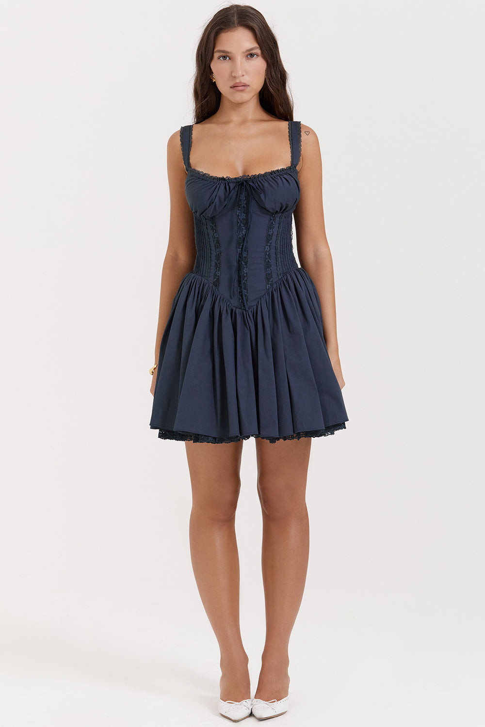 Juliette Robe Courte Marine