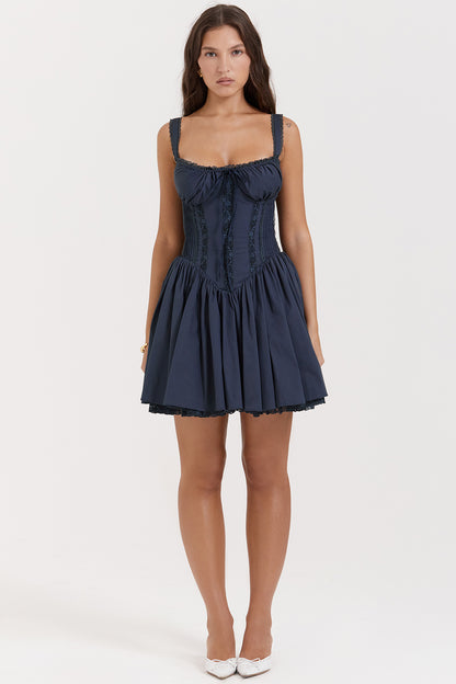 Juliette Robe Courte Marine