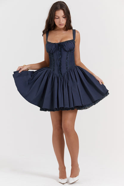 Juliette Robe Courte Marine