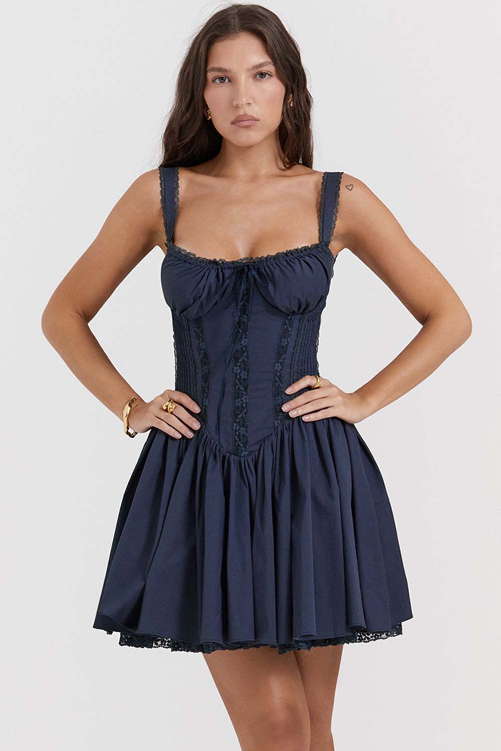 Juliette Robe Courte Marine