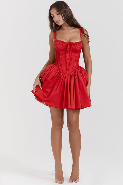 Juliette Robe Courte Rouge