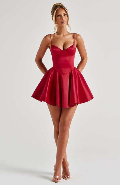 Mini-robe Poppy - Rouge