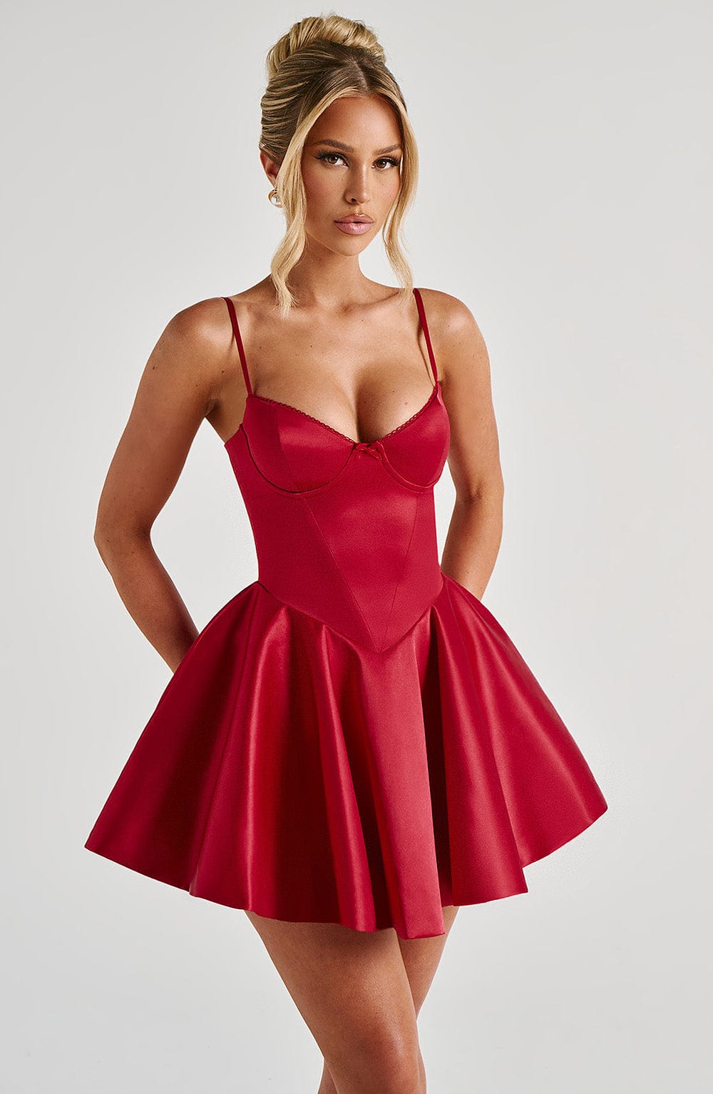 Mini-robe Poppy - Rouge