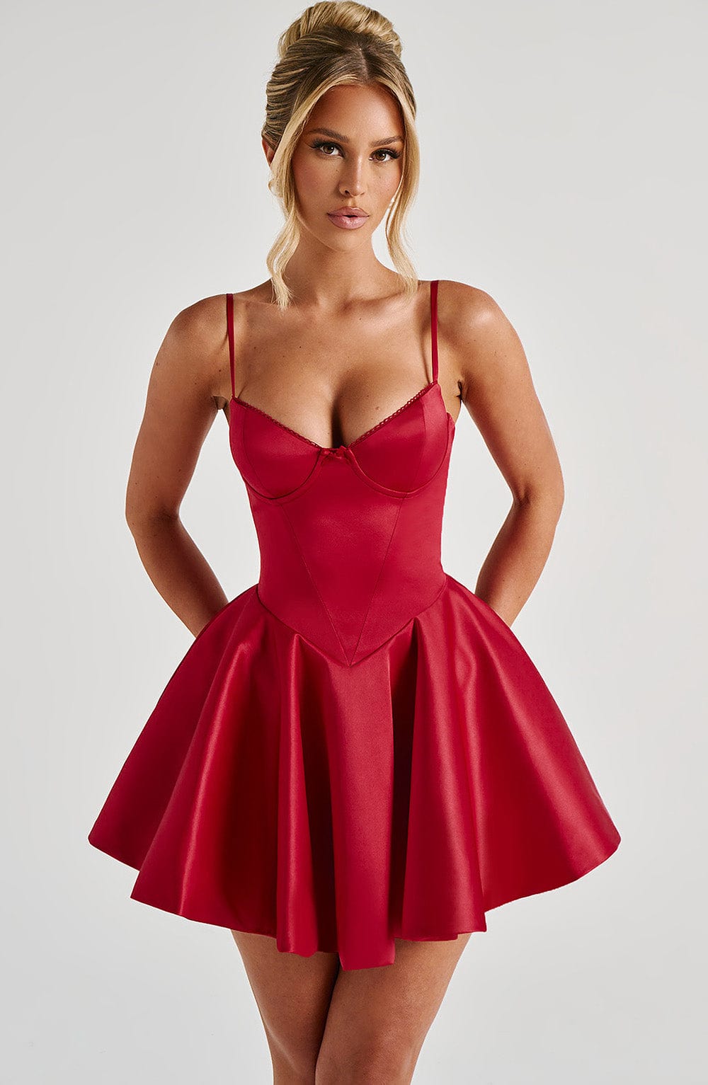 Mini-robe Poppy - Rouge