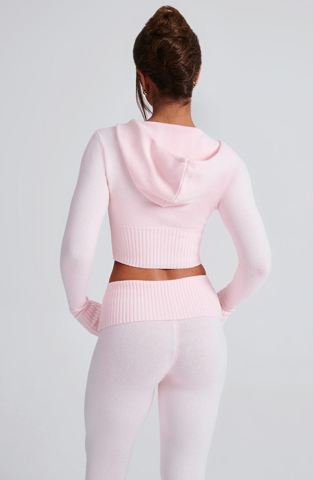 Portia Knit Hoodie - Pink