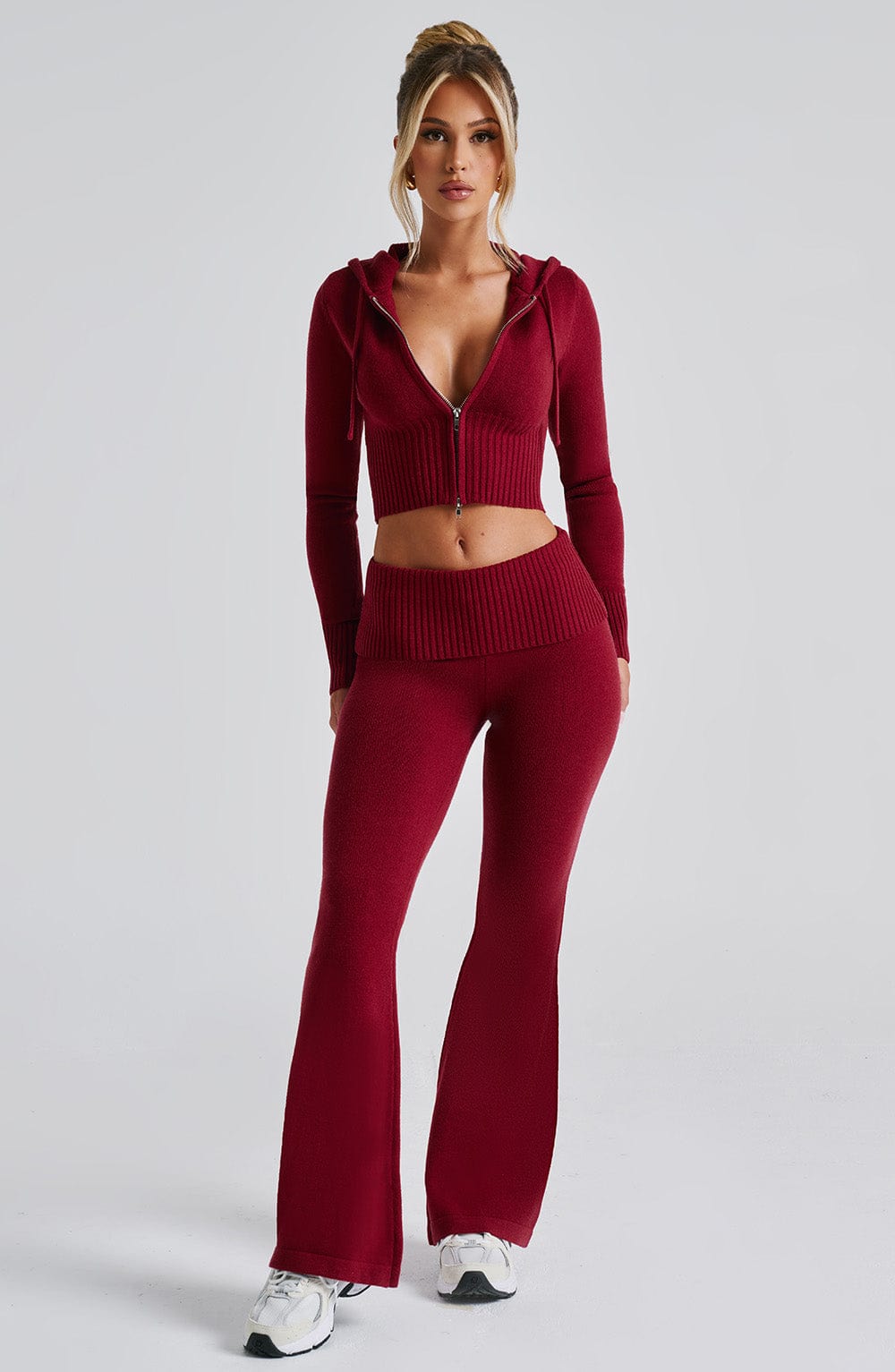 Pantalon en tricot Portia - Rouge