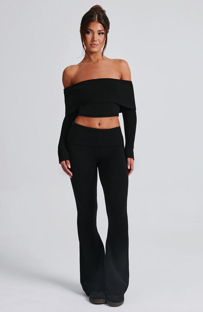 Portia Knit Top - Black