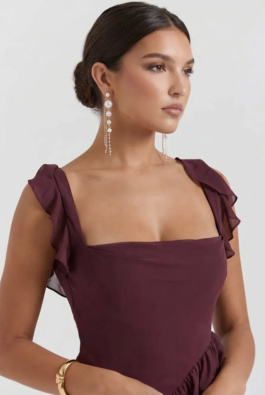 Amalia Earrings – Cascading Pearls