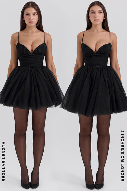Roseline Robe Courte Noir
