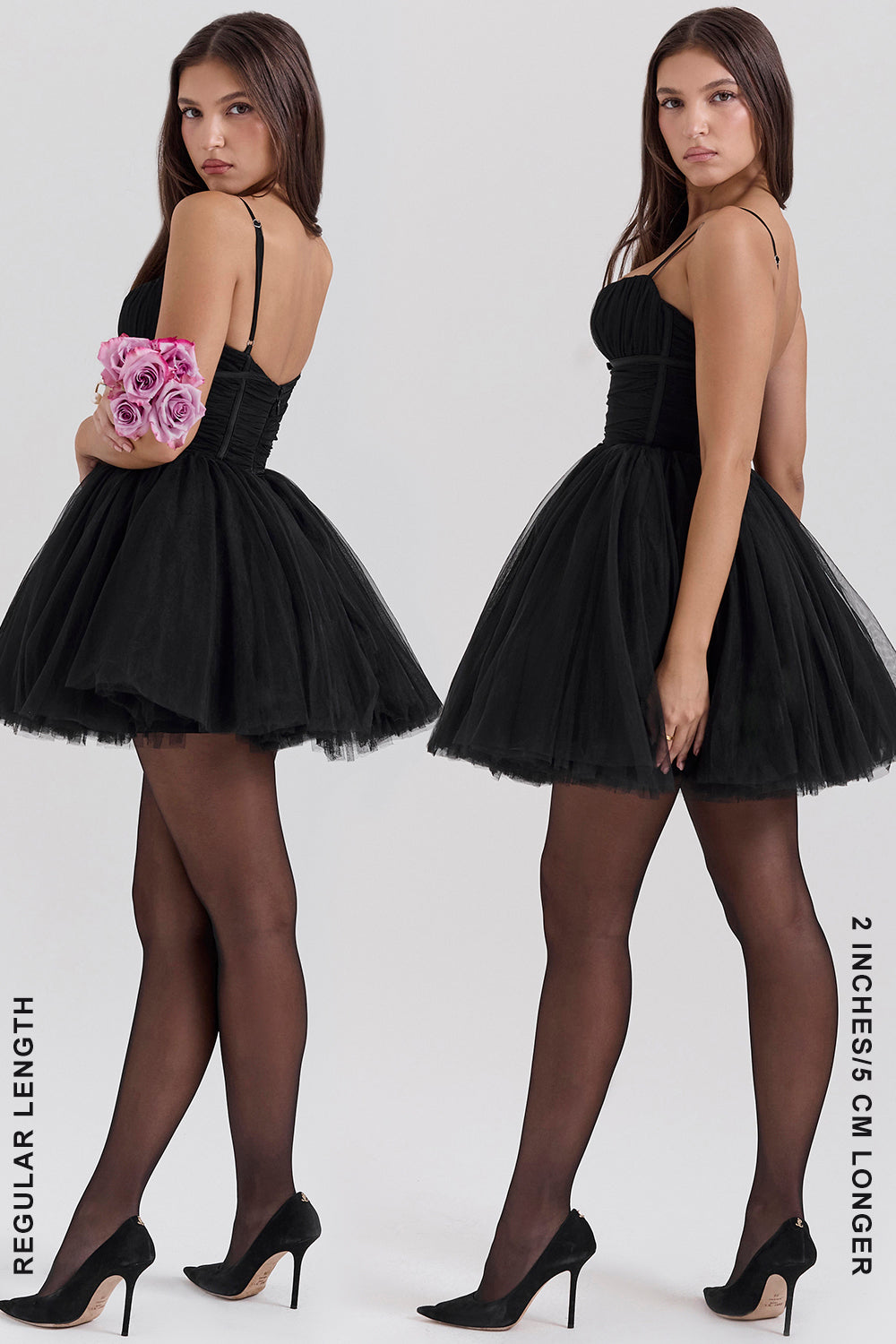 Roseline Robe Courte Noir