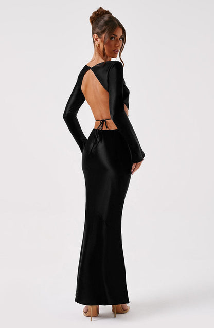 Robe longue Rafi - Noir