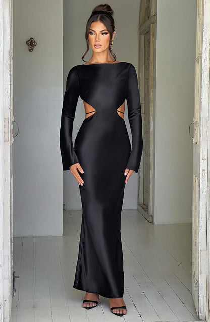 Robe longue Rafi - Noir