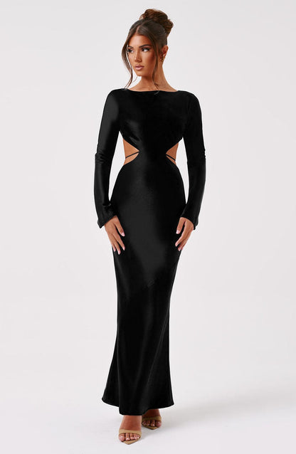 Robe longue Rafi - Noir