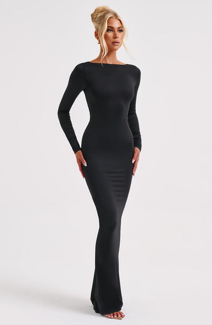 Robe longue Rameesha - Noir