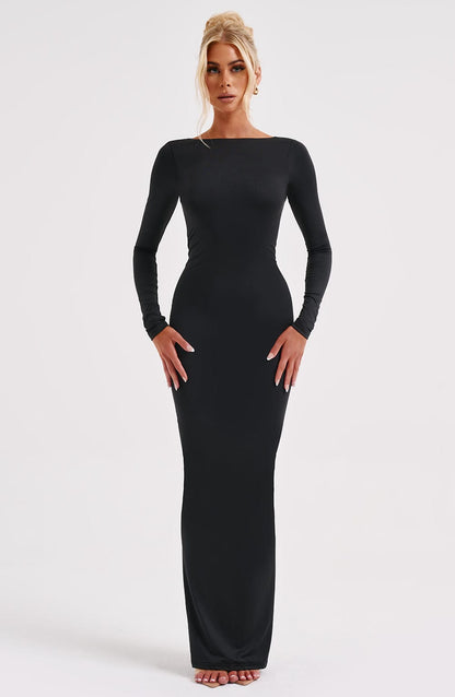 Robe longue Rameesha - Noir