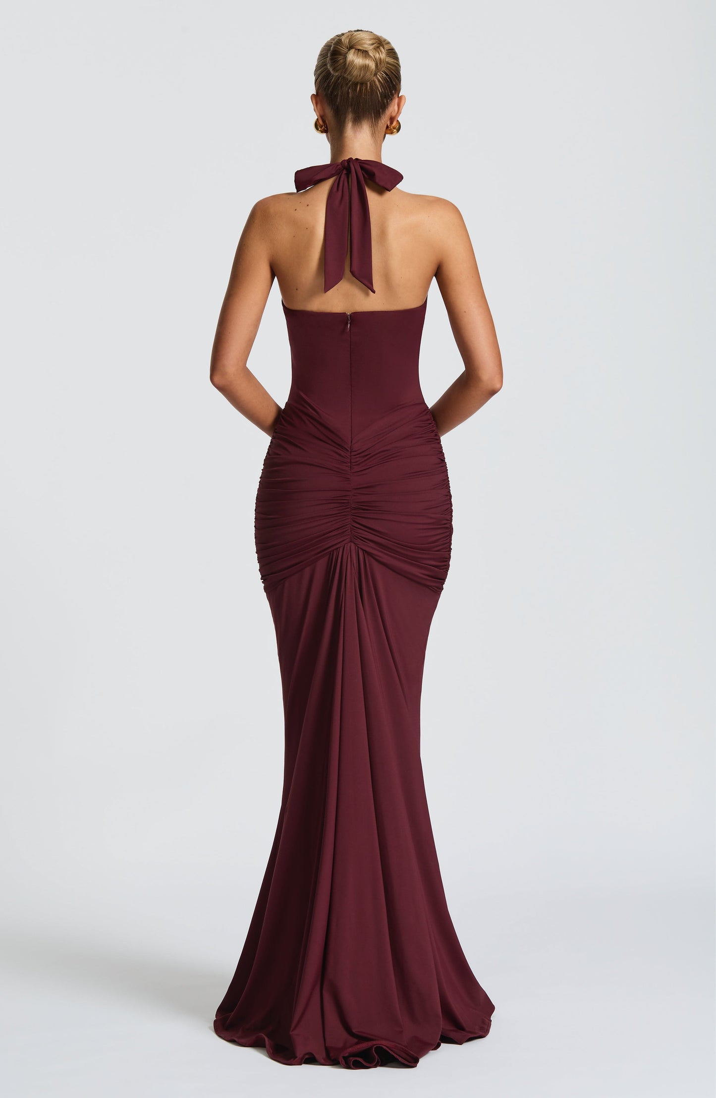 Roxane Robe Longue Bordeaux