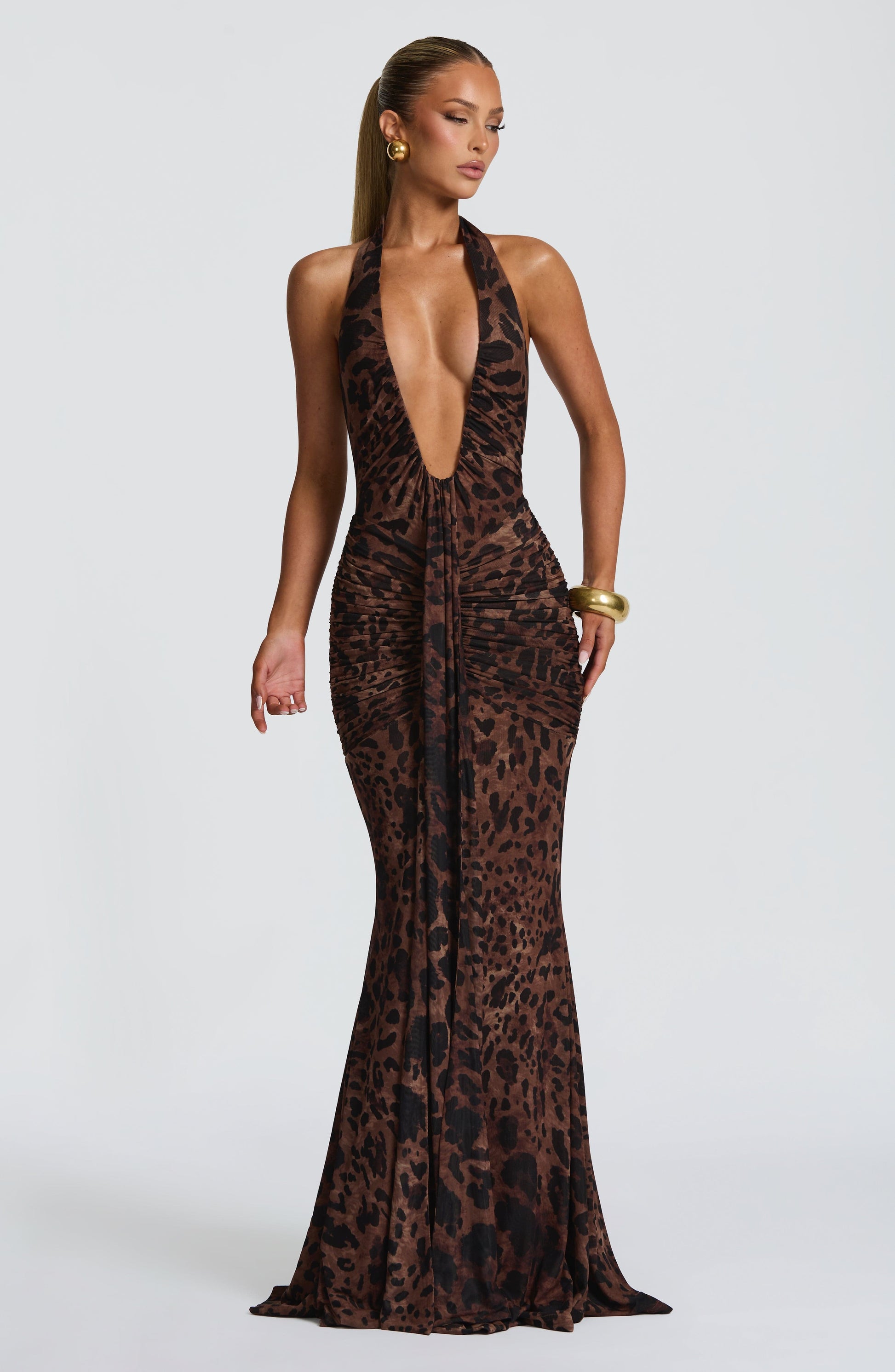 Roxane Robe Longue Léopard