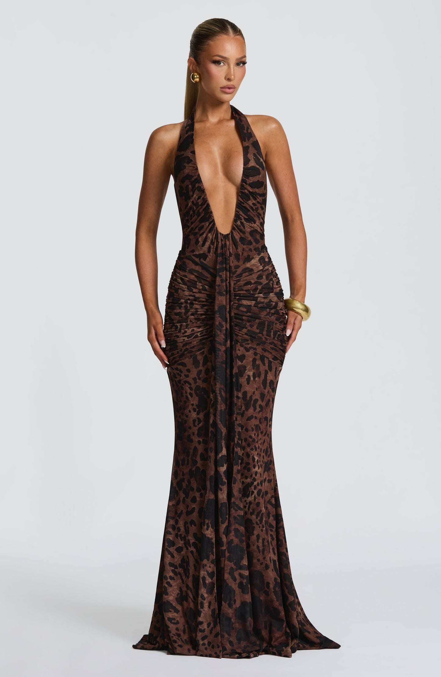Roxane Robe Longue Léopard