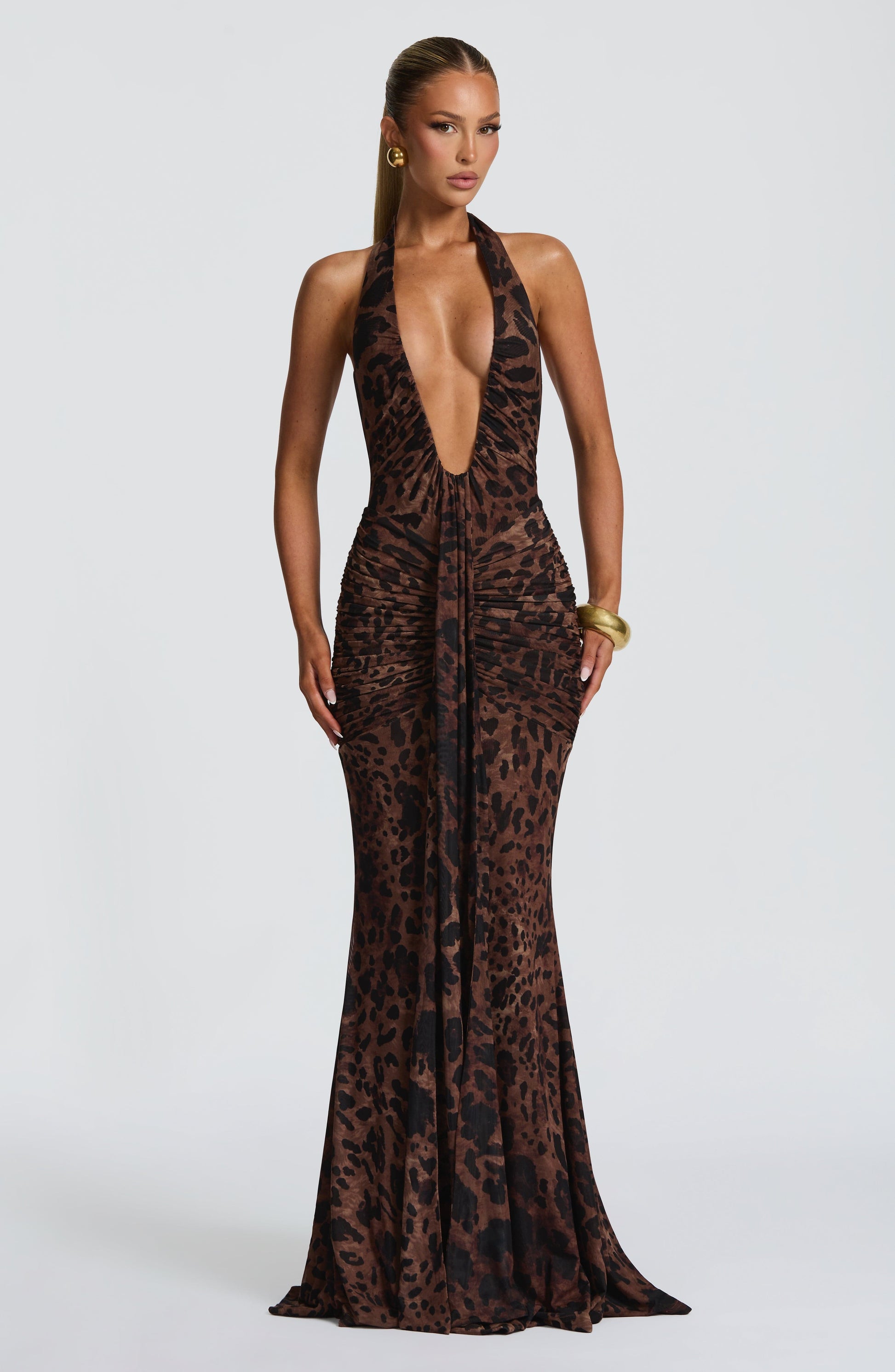 Roxane Robe Longue Léopard