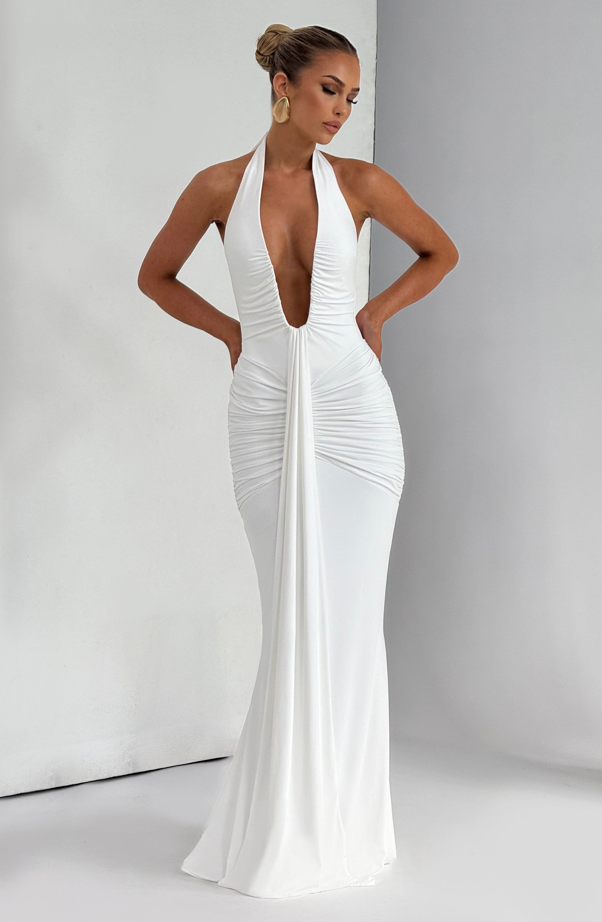 Roxane Robe Longue Blanc
