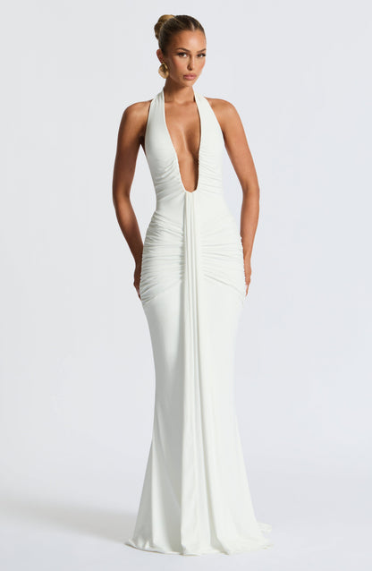 Roxane Robe Longue Blanc