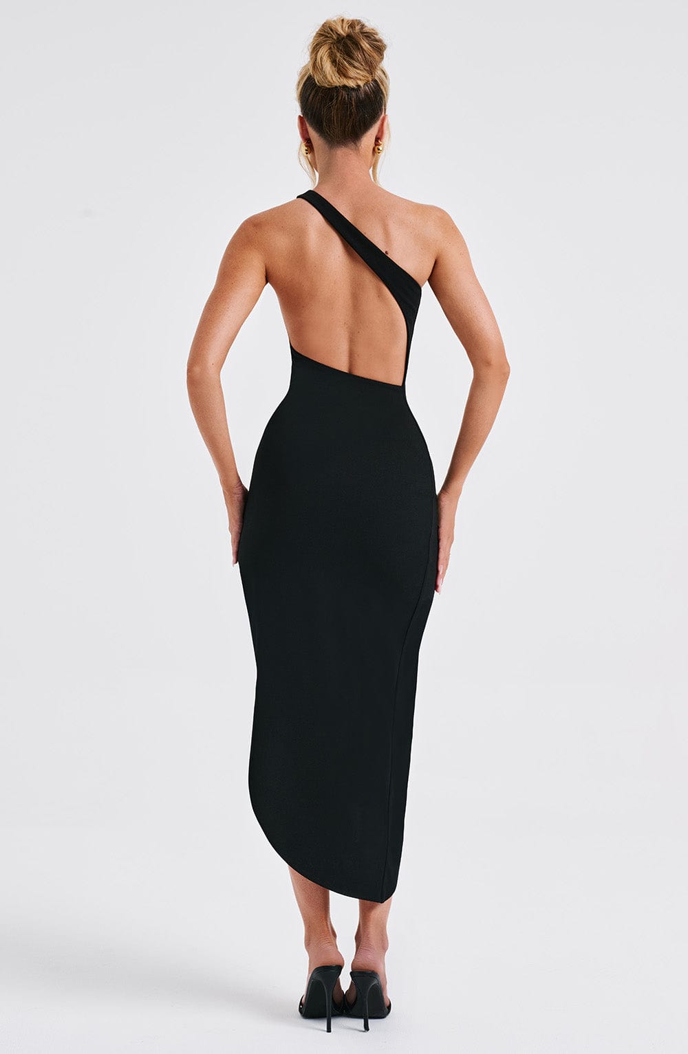 Robe mi-longue Saffira - Noir