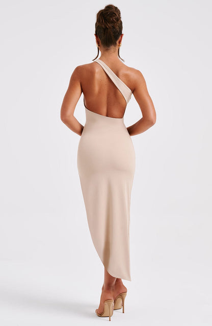 Robe mi-longue Saffira - Nude