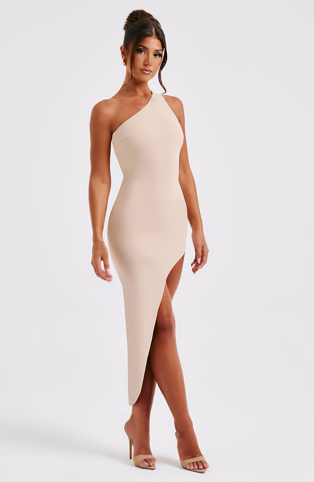 Robe mi-longue Saffira - Nude