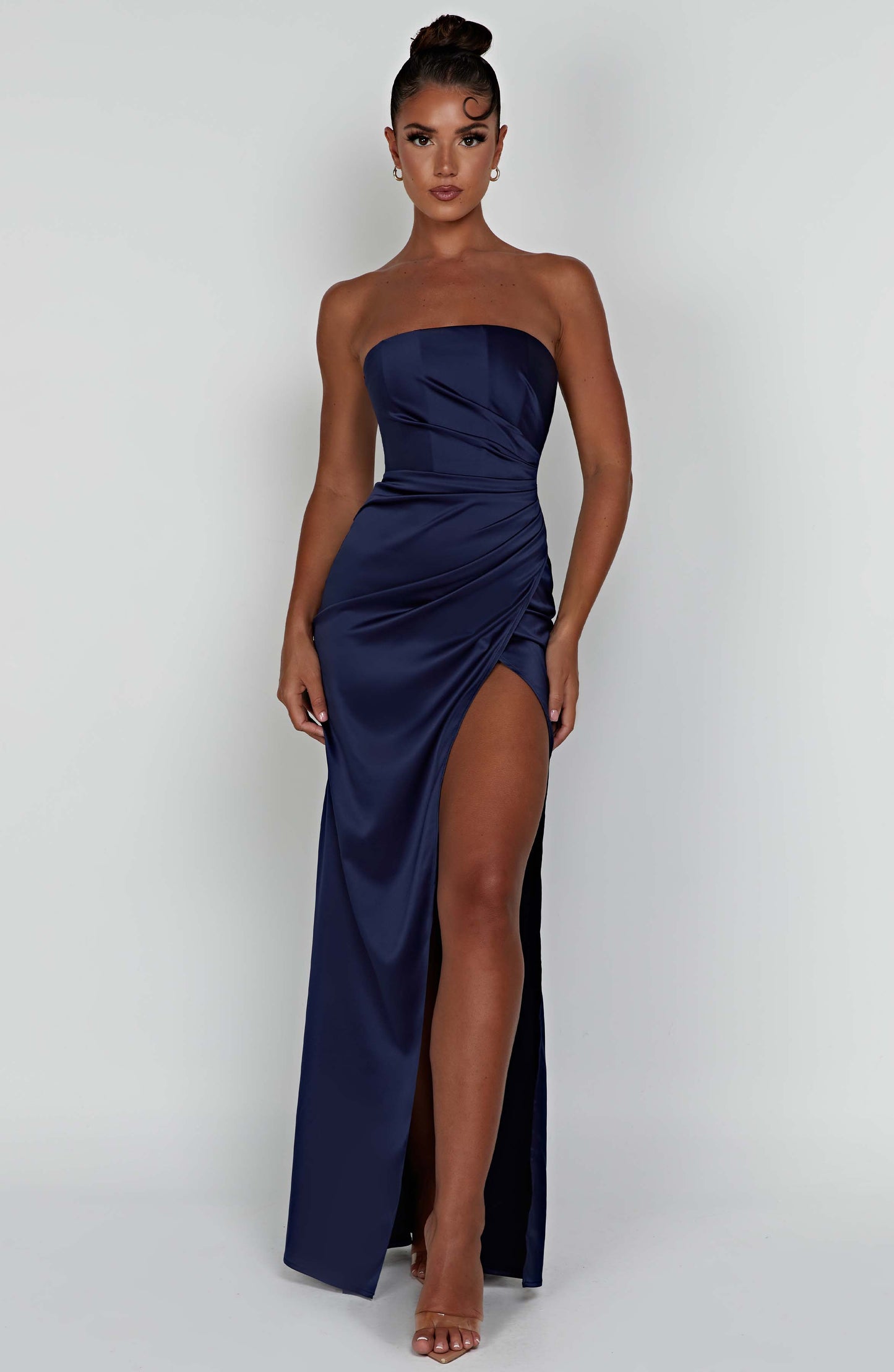 Robe longue Safiya - Bleu marine